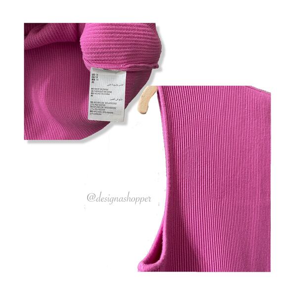 Wild Pink Macy's Bar III Plus Ribbed Tank Top NWT Size 1X - Picture 4 of 5